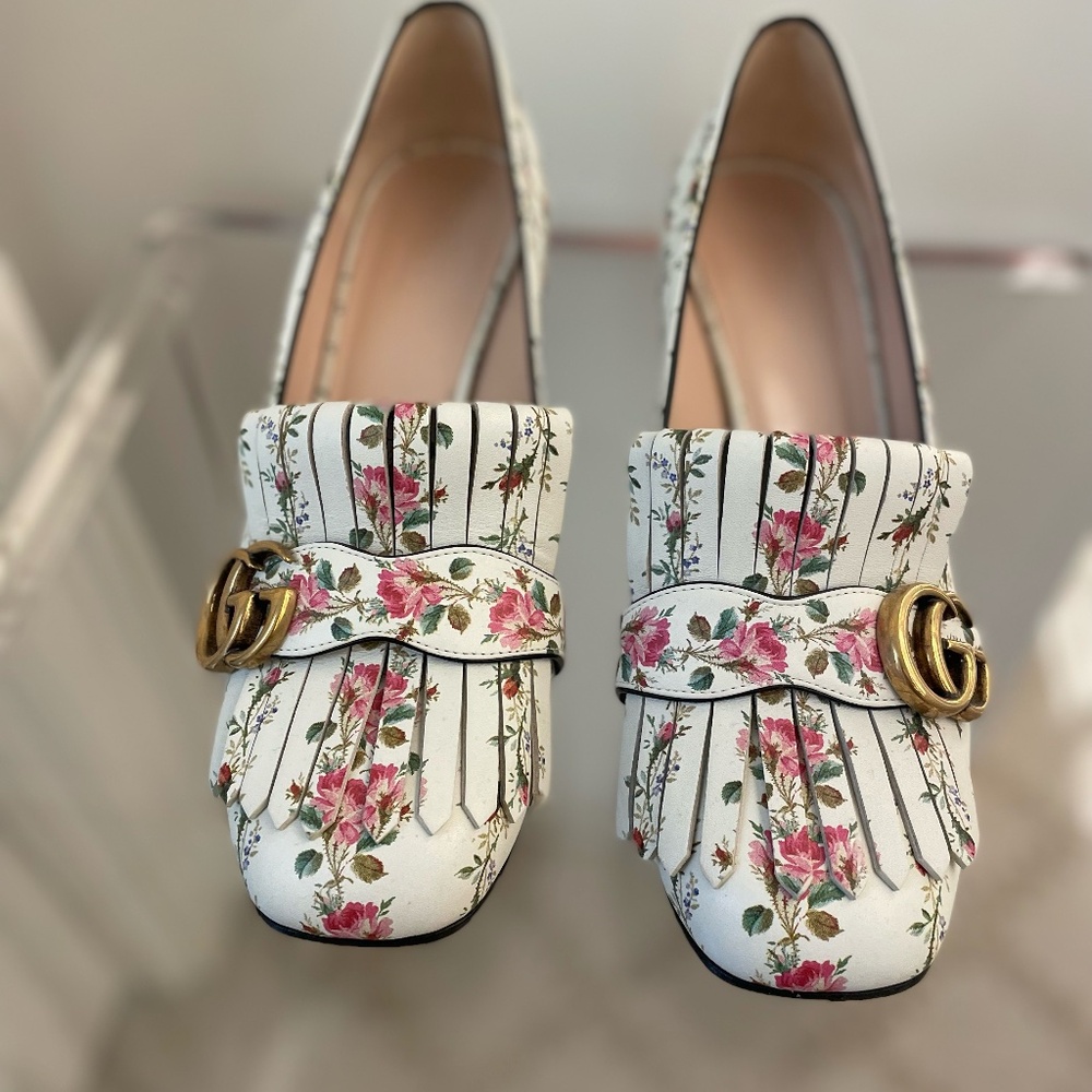 Gucci Marmont Floral Loafer 8.5/38 1/2